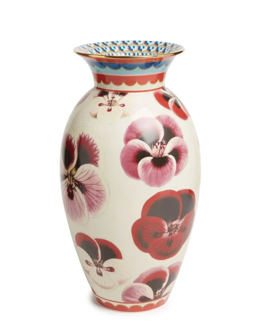 Amphora VasePansy in Porcelain
