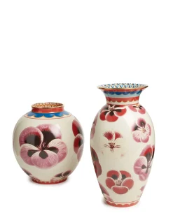 Amphora VasePansy in Porcelain