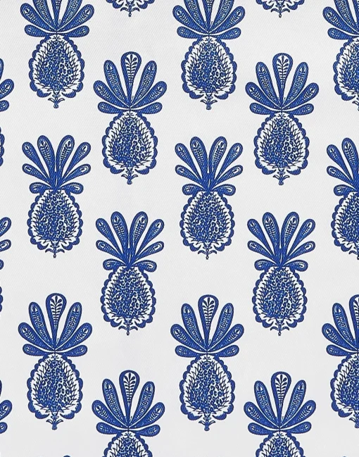 ApronPineapple Blu in Cotton