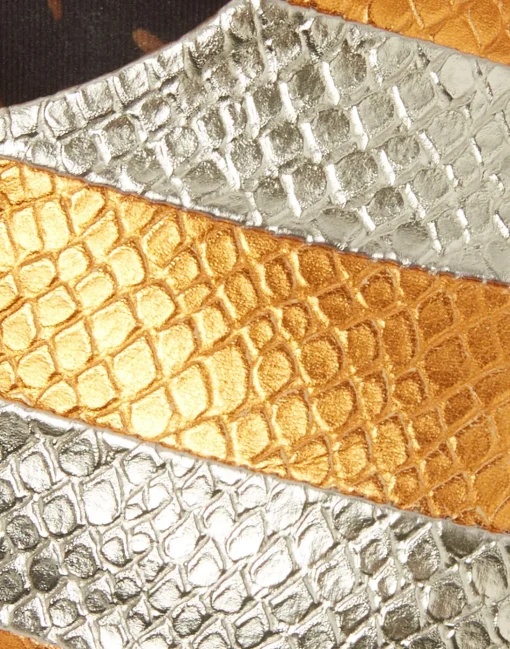 Ballerina FlatsOrange in Faux Python
