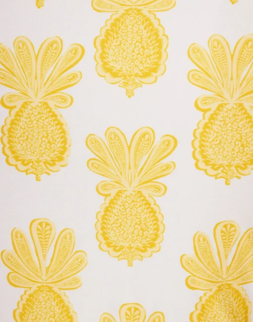 Bardot TopPineapple Sunflower White in Lycra