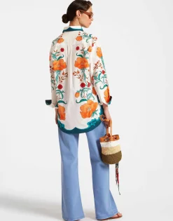 Better Than Your Boyfriend's ShirtMorpheus Placée Orange in Summer Poplin