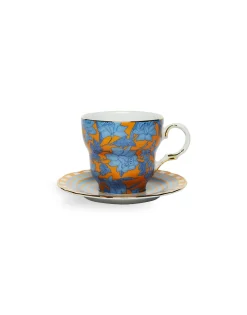 Big Mama Cup And SaucerLilium Zafferano in Porcelain