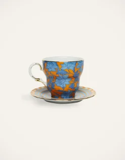 Big Mama Cup And SaucerLilium Zafferano in Porcelain