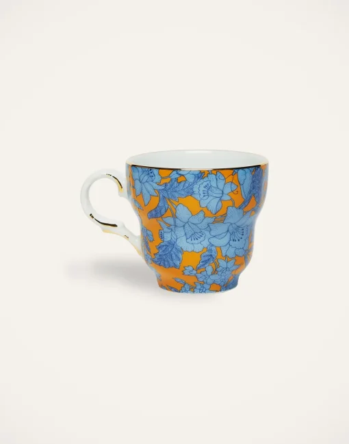 Big Mama Cup And SaucerLilium Zafferano in Porcelain