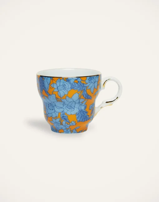 Big Mama Cup And SaucerLilium Zafferano in Porcelain