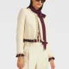 Bijoux Jacket EmbroideredCreamy in Jacquard