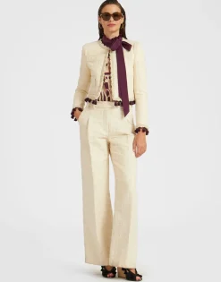 Bijoux Jacket EmbroideredCreamy in Jacquard