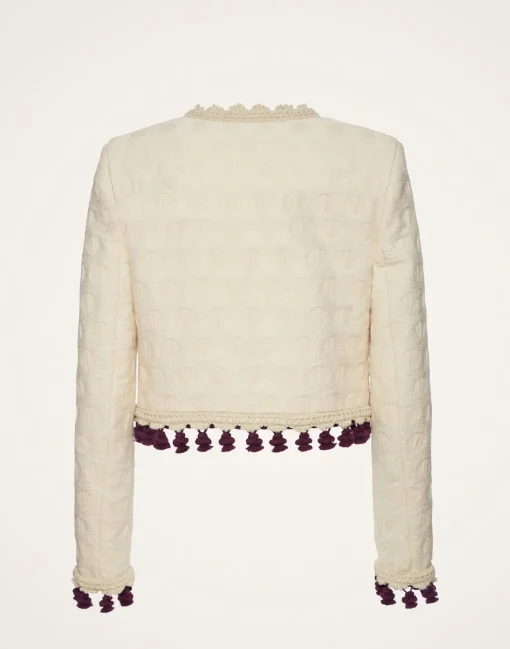 Bijoux Jacket EmbroideredCreamy in Jacquard