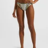 Bikini BottomBorboni Placée Bianco in Lycra