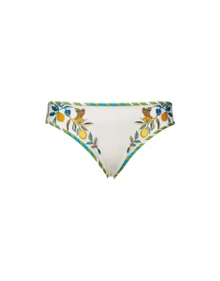 Bikini BottomBorboni Placée Bianco in Lycra