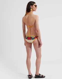 Bikini BottomTaormina Placée Ivory in Lycra