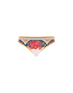 Bikini BottomTaormina Placée Ivory in Lycra