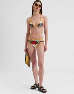 Bikini TopTaormina Placée Ivory in Lycra