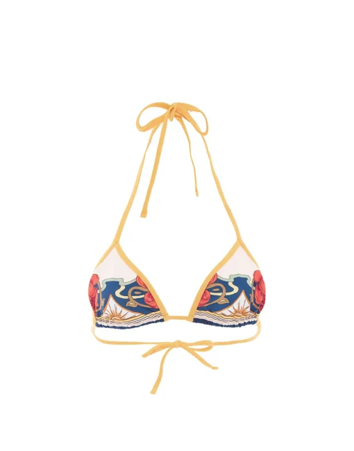 Bikini TopTaormina Placée Ivory in Lycra