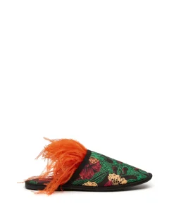 Boudoir SlipperNight Garden in Faille