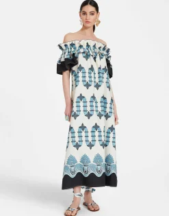 Breakfast DressScirocco Placée Ivory in Summer Poplin