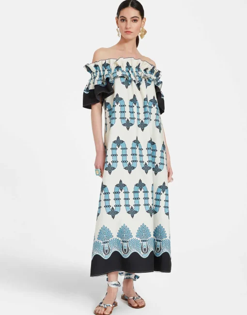 Breakfast DressScirocco Placée Ivory in Summer Poplin