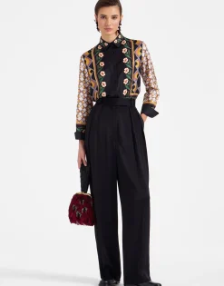 Brooklyn PantsSolid Black in Sable Satin
