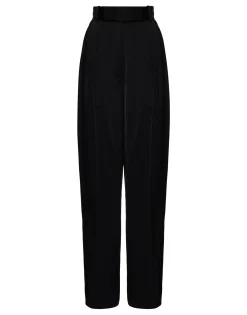 Brooklyn PantsSolid Black in Sable Satin