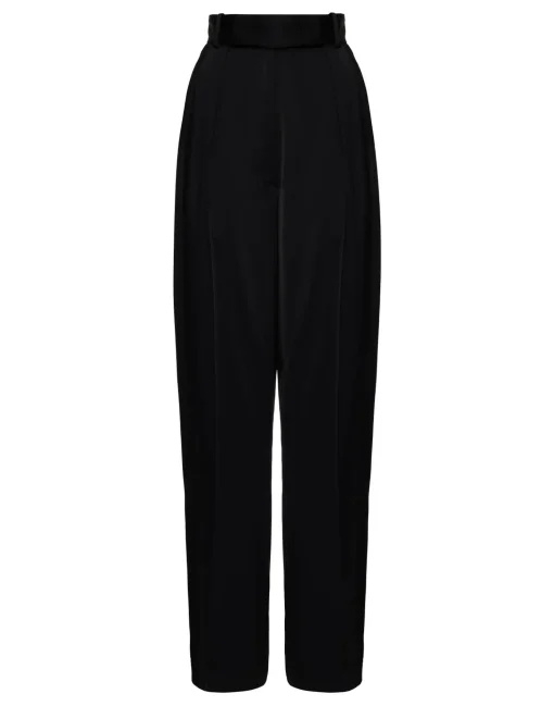 Brooklyn PantsSolid Black in Sable Satin