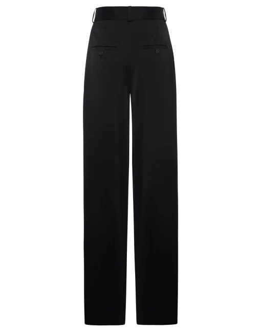 Brooklyn PantsSolid Black in Sable Satin