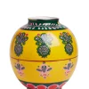 Bubble VasePineapple Giallo in Porcelain