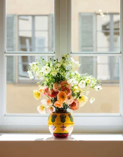 Bubble VasePineapple Giallo in Porcelain