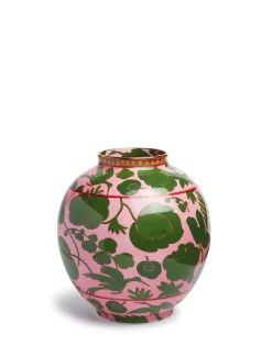 Bubble VaseWildbird Rosa/Verde in Porcelain