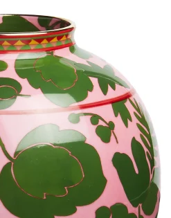 Bubble VaseWildbird Rosa/Verde in Porcelain