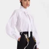 Cerere BlouseSolid White in Tailor Poplin