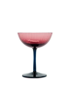 Champagne Coupe Set of 2Viola in Glass