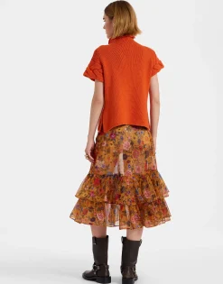 Charlotte SkirtBotticelli Rust in Organza