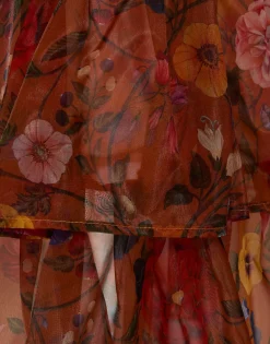 Charlotte SkirtBotticelli Rust in Organza