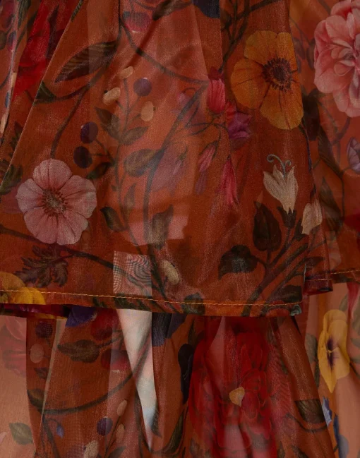 Charlotte SkirtBotticelli Rust in Organza