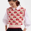 Cherry VestOff White in Wool