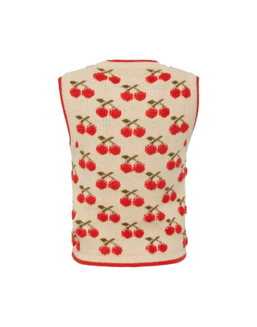 Cherry VestOff White in Wool