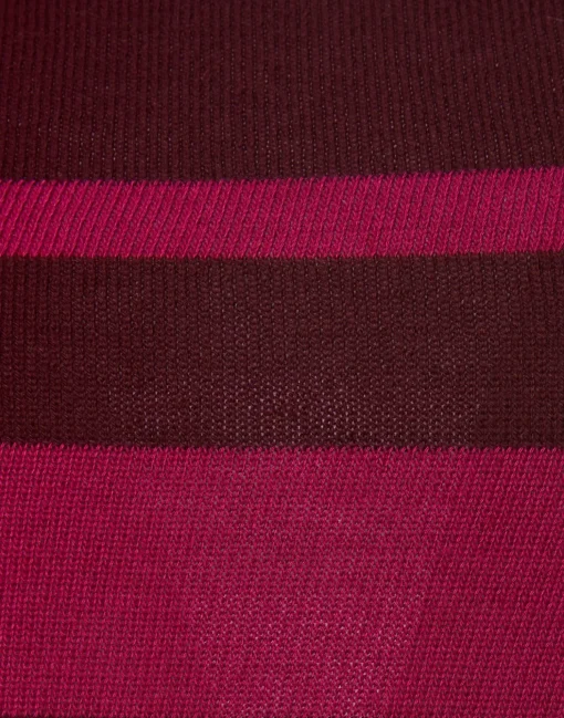 Crew TopSolid Fuchsia in Cotton Cashmere