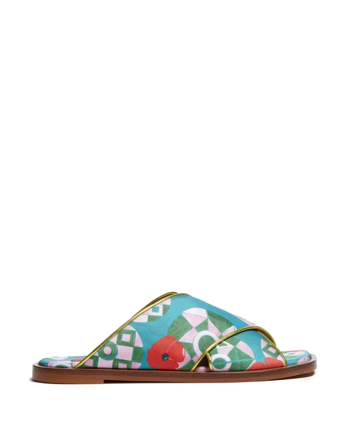Criss-Cross SandalsNectar in Twill