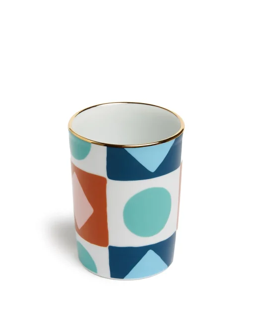 Decorative CupDiamond Dots in Porcelain