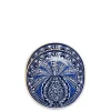 Dessert Plate Set of 2Big Pineapple Blu in Porcelain