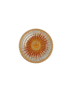 Dessert Plates Set Of 2Sunrays Multicolor in Porcelain