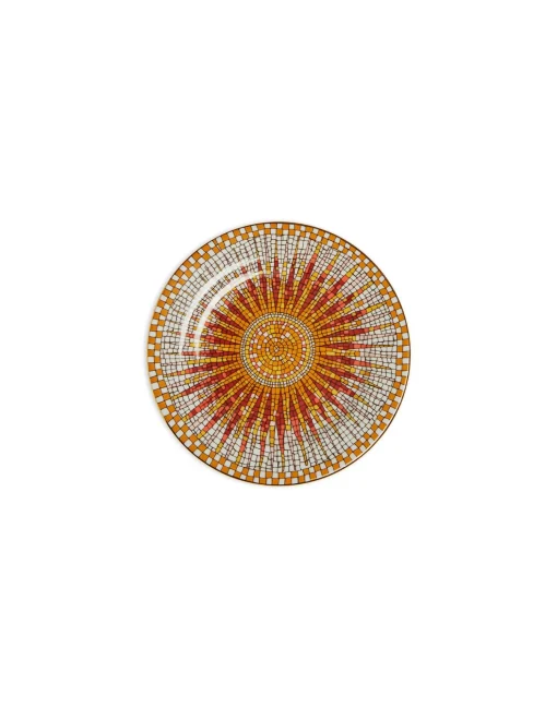 Dessert Plates Set Of 2Sunrays Multicolor in Porcelain