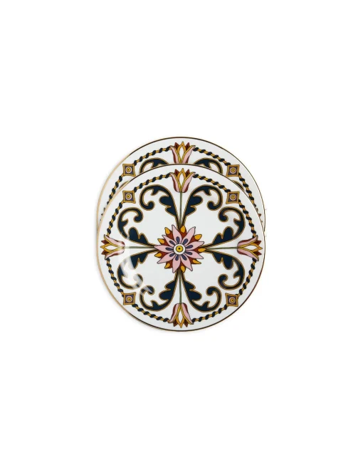 Dessert Plates Set Of 2Tyrrhenia Tulyps in Porcelain