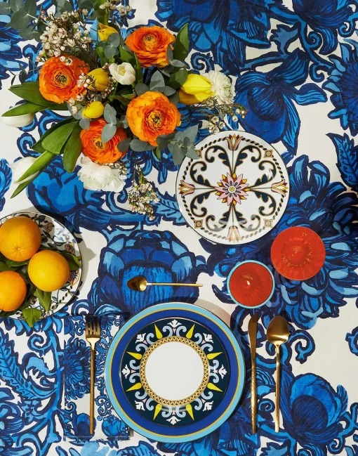 Dessert Plates Set Of 2Tyrrhenia Tulyps in Porcelain