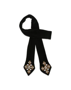 Ella 2-Ways StoleSolid Black in Velvet
