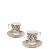 Espresso Cup & Saucer Set of 2Cubi Lilla in Porcelain