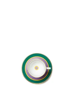 Espresso Cup & Saucer Set of 2Rainbow Viola in Porcelain