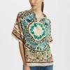 Estelle BlouseEve Ecru in Crepe De Chine