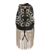 Feria Crossbody BagMini Tiles Black in Macramé